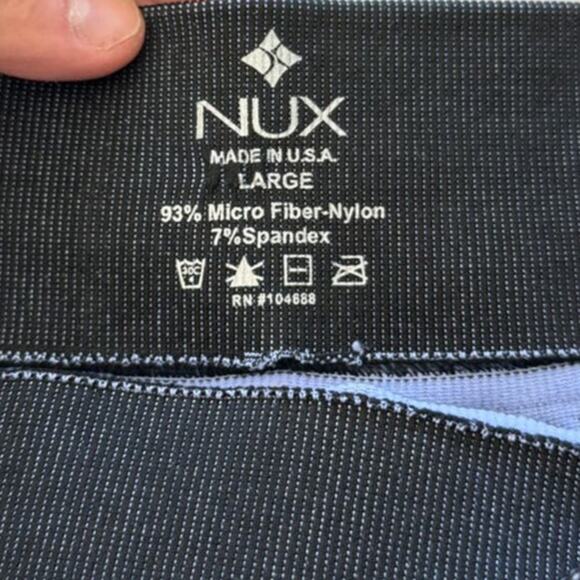 NEW NUX Fair and Square Amethyst Blue Cropped Leggings, Size LARGE - Picture 3 of 6